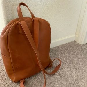 English Saddle ***Madewell Leather Backpack **